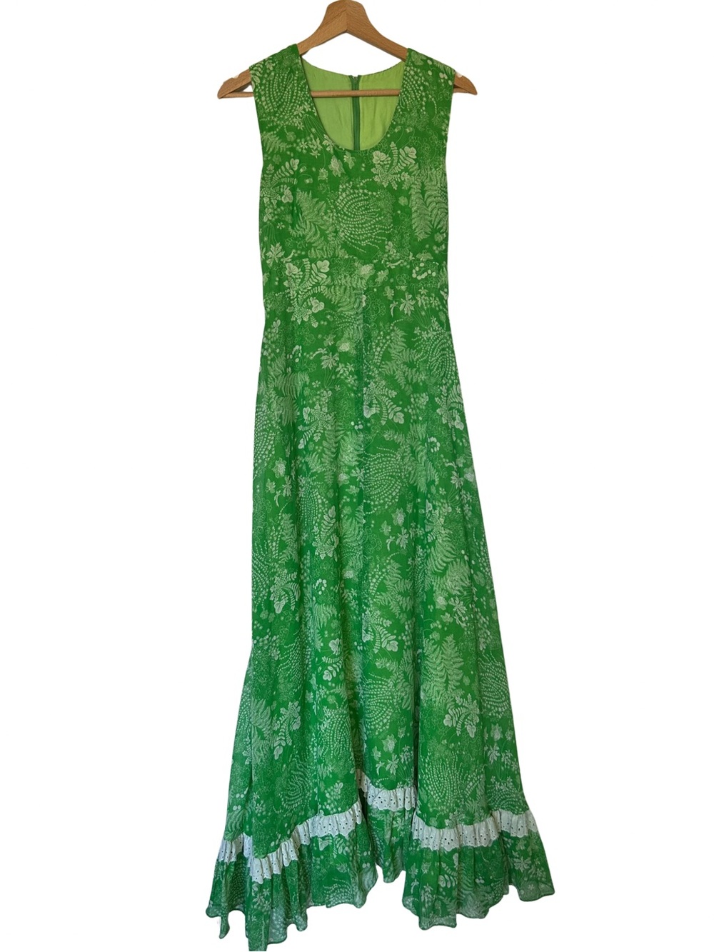 Vintage 1970s Fern Prairie Dress